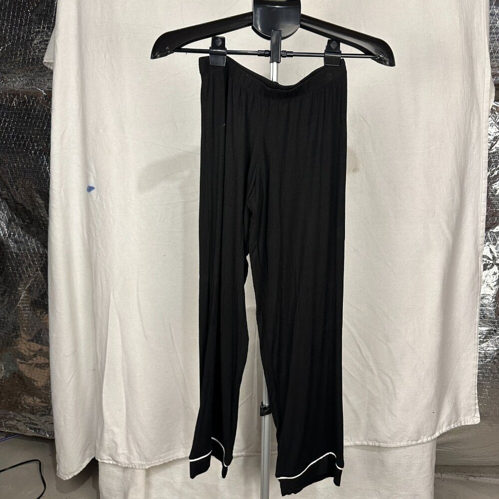 Hale Bob Women's Black Pajama‎ Pants Size XS Silk Lounge Sleepwear
